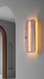 Marble wall sconce