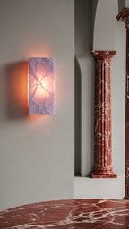 Marble wall sconce